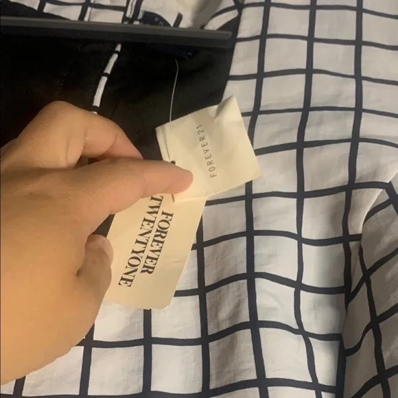 Forever 21 NWT Stylish Black and White Grid women Dress - Picture 4 of 11